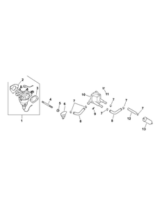 Kohler Cv670-0013 Fuel System Diagram and Parts List for ENFORCER48 53AH3AGN050-22HP Cub Cadet Lawn Tractor